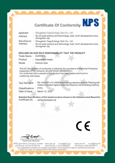 CE certificate