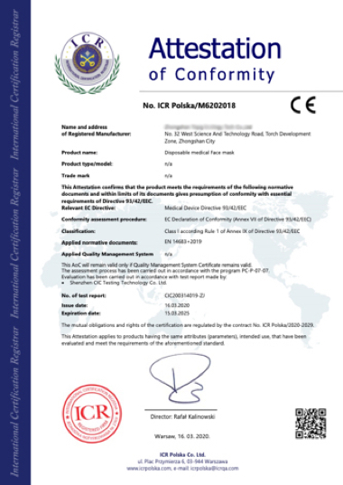 CE certificate